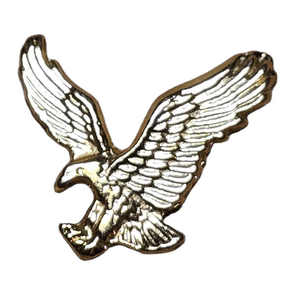 Gold Tone Bald Eagle Bird American Freedom Lapel Vest Hat Pin K12